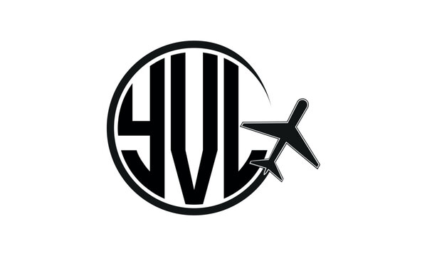 YVL three initial letter circle tour & travel agency logo design vector template. hajj Umrah agency, abstract, wordmark, business, monogram, minimalist, brand, company, flat, tourism agency, tourist