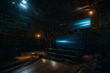 Fototapeta premium trails on the bridge