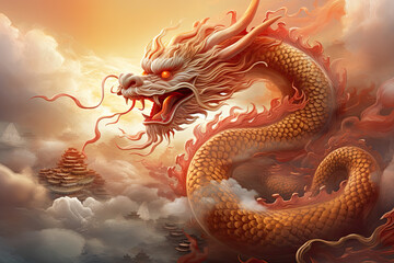 chinese dragon statue