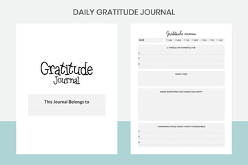 Daily Gratitude Journal Kdp Interior