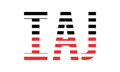 IAJ three initial letter iconic line negative space minimal logo design vector template. monogram, abstract, wordmark, business, typography, minimalist, brand, company, flat, modern, unique, simple