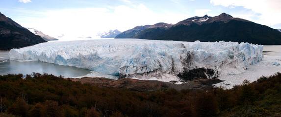 Argentina The Perito Moreno glacier, of ice located in the Lago Argentino department of the...
