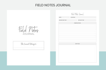 Field Notes Journal Kdp Interior