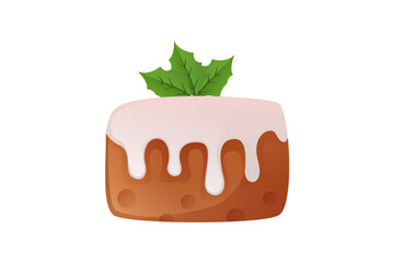 Sweet Christmas Cake Sticker Design