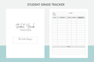 Student Grade Tracker Kdp Interior