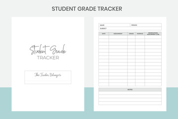 Student Grade Tracker Kdp Interior