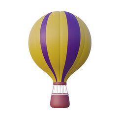 3d colorful hot air balloon
