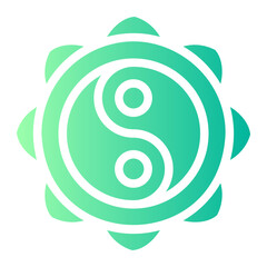 yin yang gradient icon
