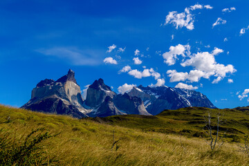 Paine massif seen from Salto Grande, Torres del Paine National Park, Chile © Sunil Singh
