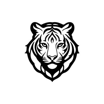 Tiger head icon vector illustration