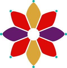 Happy Diwali festival design element, flower