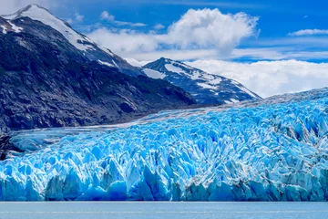 Crédence de cuisine en verre imprimé Cuernos del Paine Grey Glacier , Torres del Paine National Park, Chile