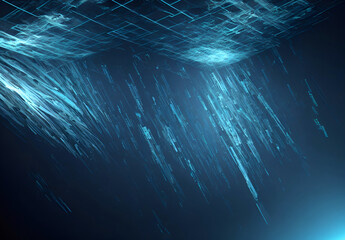 Deep blue, collection 2. High tech deep water, organic light structure.