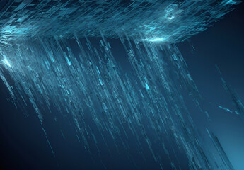 Deep blue, collection 2. High tech deep water, organic light structure.