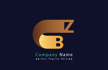 Unique bz letter logo Icon vector template.