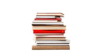Stack of books isolated png transparent background - obrazy, fototapety, plakaty