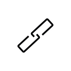 Link flat icon illustration- vector.