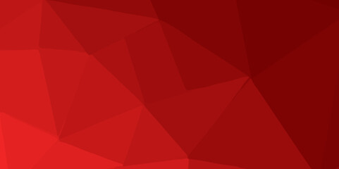 Red Abstract Low Poly with triangle shapes Design. Modern Green mosaic with textured overlap layer background. The background for the web site, the texture of triangulation. - obrazy, fototapety, plakaty