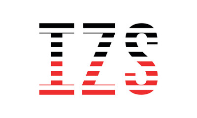 IZS three initial letter iconic line negative space minimal logo design vector template. monogram, abstract, wordmark, business, typography, minimalist, brand, company, flat, modern, unique, simple