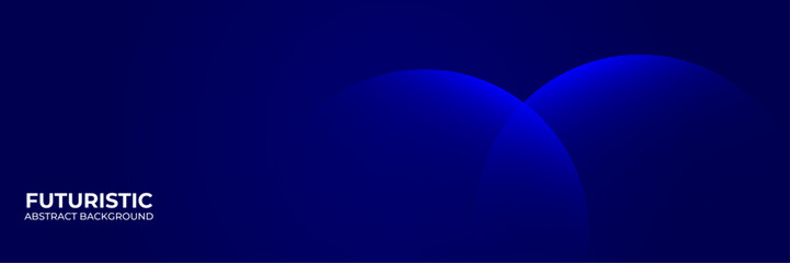 Blue Minimal geometric background. Modern abstract gradient circle shapes. Futuristic concept. Suit for cover, backdrop, banner, brochure, presentation, header, website, flyer. Vector illustration