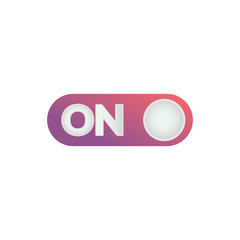 Flat on buttons icon symbol vector Illustration.