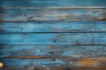 Timeber blue wooden vintage texture and background copy space. Generative ai.