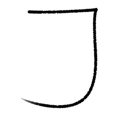 hand write pencil alphabet letter j png file transparent background element lettering © DLC