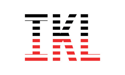 IKL three initial letter iconic line negative space minimal logo design vector template. monogram, abstract, wordmark, business, typography, minimalist, brand, company, flat, modern, unique, simple