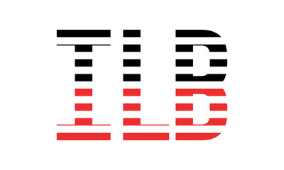 ILB three initial letter iconic line negative space minimal logo design vector template. monogram, abstract, wordmark, business, typography, minimalist, brand, company, flat, modern, unique, simple