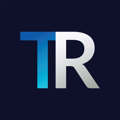 Obraz premium TR Letter logo design vector template.