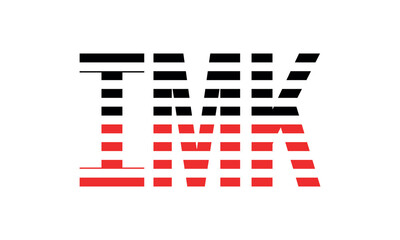 IMK three initial letter iconic line negative space minimal logo design vector template. monogram, abstract, wordmark, business, typography, minimalist, brand, company, flat, modern, unique, simple