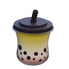 Bubble Drink 3d Illustration Imagae