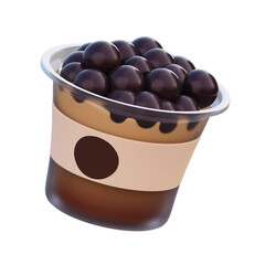 Bubble Drink 3d Illustration Imagae