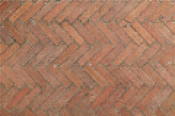 Dot button pixelated brick road background