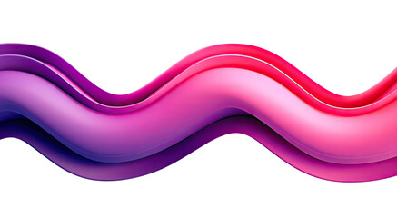 Abstract purple wave isolated on transparent background