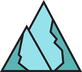 Mountain Icon Illustration
