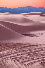 Coral Pink Sand Dunes at sunset. New Mexico. USA