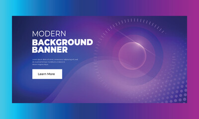 Vector modern colorful banner template and modern background banner