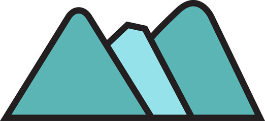 Mountain Icon Illustration
