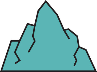 Mountain Icon Illustration
