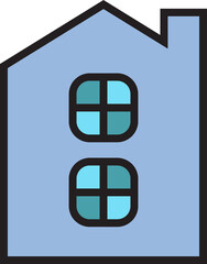 Fototapeta premium House Building Icon 
