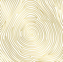 Golden tree ring pattern, stamp of tree trunk, gold wood ring texture background