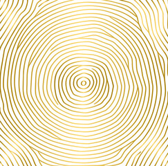 Fototapeta na wymiar Golden tree ring pattern, stamp of tree trunk, gold wood ring texture background