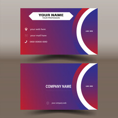 Free vector abstract business. Modern and simple business card design. Creative and Clean Business Card Template. Double-sided creative business card vector design template. . Vector illustration.


