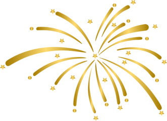 Golden fireworks, festival gold firework