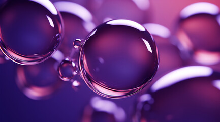 an image of bubbles and a dark purple background