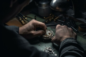 Fixing mechanical watches with expert hands. Generative AI