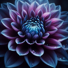 purple lotus flower generative ai
