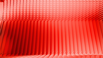 Like embers caught in a whirlwind, red shapes whirl and morph endlessly, casting a hypnotic glow against a backdrop of textured mystery.