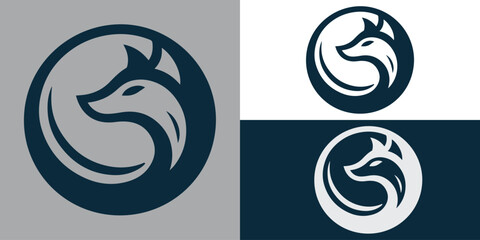 Animal Logo with Circle